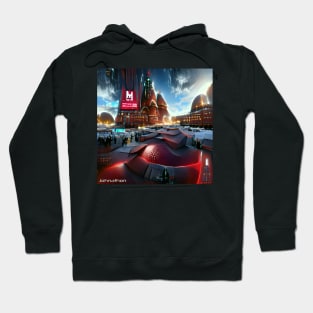 RED SQUARE 2972 ORIGINAL AI DIGITALLY GENERATED ARTWORK Hoodie